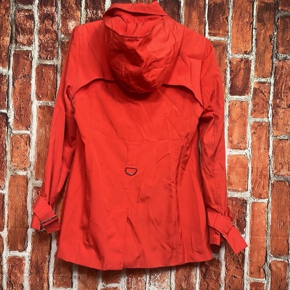 Calvin Klein CK Button Front Lined  Jacket Red  Women’s Small - Picture 3 of 7